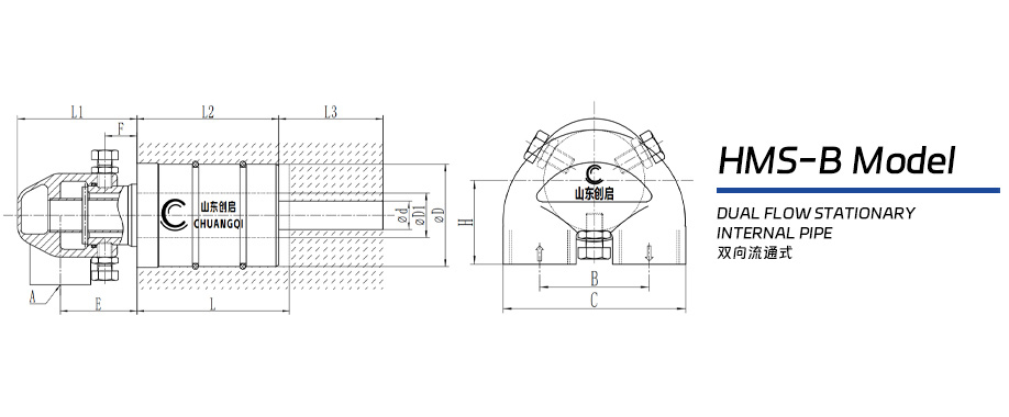 HMS-B型連鑄機(jī)埋入式旋轉(zhuǎn)接頭圖紙